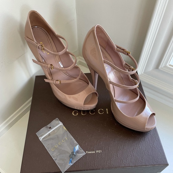 GUCCI heels platform blush size 38 - Picture 2 of 10